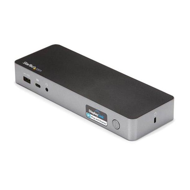 StarTech.com DK30C2DPPDUE - Ledningsfrt - USB 3.2 Type-C - 60 W - 3,5 mm