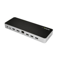 StarTech.com DK30CHDPPDUE - USB 3.2 Type-C - 60 W - 3,5 mm - 10,100,1000 Mbit/s
