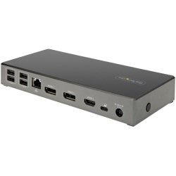 StarTech.com DK31C2DHSPDUE - USB 3.2 Type-C - 100 W - 3,5 mm - 10,100,1000 Mbit/s