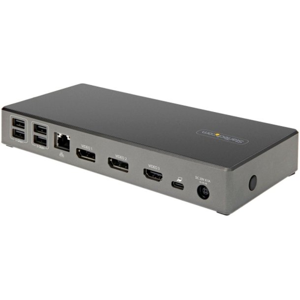 StarTech.com DK31C2DHSPDUE - USB 3.2 Type-C - 100 W - 3,5 mm - 10,100,1000 Mbit/s