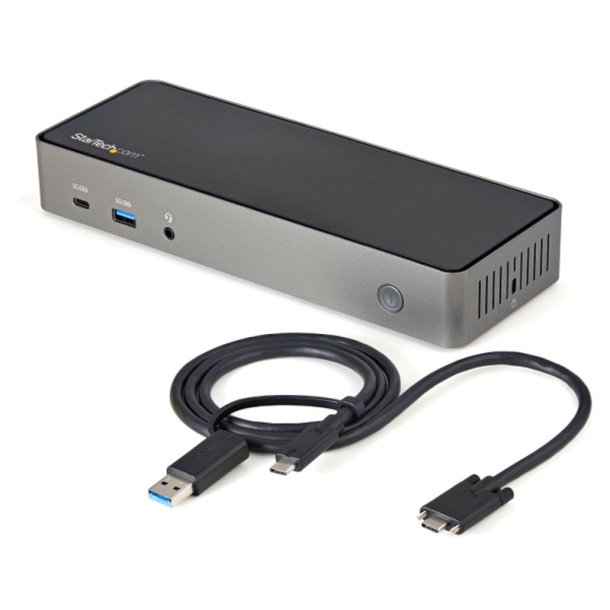 StarTech.com DK31C3HDPDUE - Ledningsfrt - USB 3.2 Type-C - 85 W - 10,100,1000 Mbit/s - 10 Gbit/sek.