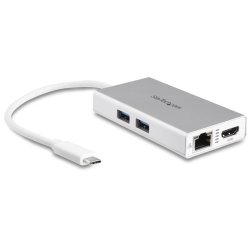 StarTech.com DKT30CHPDW - Ledningsfrt - USB 3.2 Type-C - 60 W - USB Type-A - USB-C