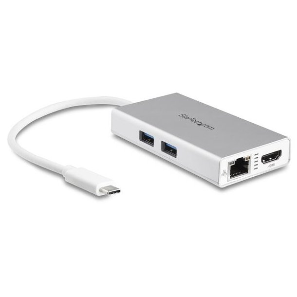 StarTech.com DKT30CHPDW - Ledningsfrt - USB 3.2 Type-C - 60 W - USB Type-A - USB-C