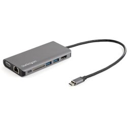 StarTech.com DKT30CHVAUSP - USB 3.2 Type-C - 100 W - 10,100,1000 Mbit/s - SD - SDHC - SDXC