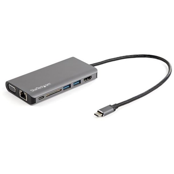 StarTech.com DKT30CHVAUSP - USB 3.2 Type-C - 100 W - 10,100,1000 Mbit/s - SD - SDHC - SDXC