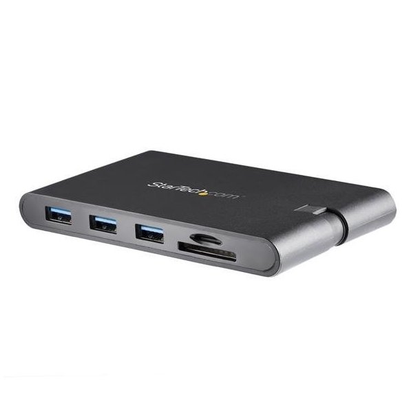 StarTech.com DKT30CHVSCPD - Ledningsfrt - USB 3.2 Type-C - 1000 Mbit/s - mmC - MicroSD - SD