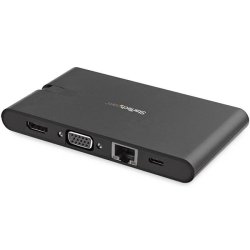 StarTech.com DKT30CHVSCPD - Ledningsfrt - USB 3.2 Type-C - 1000 Mbit/s - mmC - MicroSD - SD
