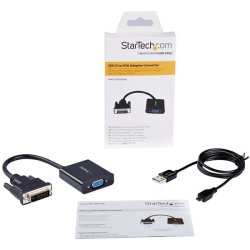 StarTech.com DVI2VGAE - 0,19 m - 1920x1080 - 720p - 1080p - Aktiv videoomformer - 