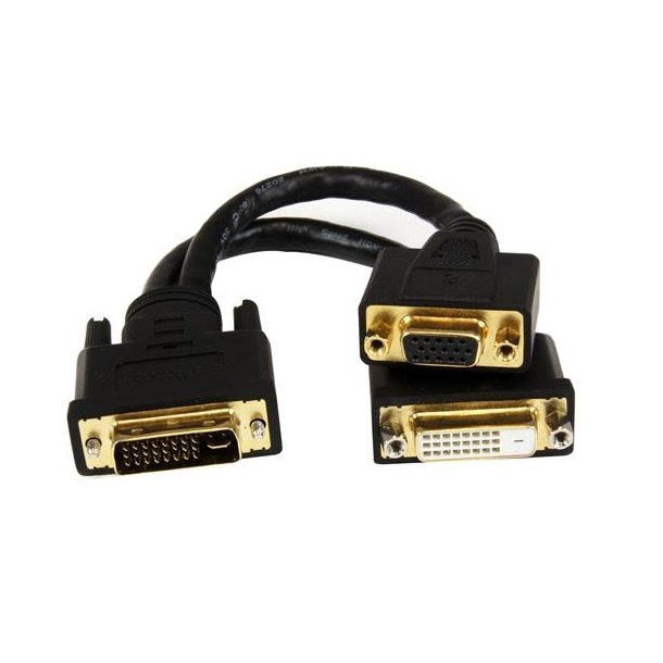 StarTech.com DVI92030202L - 0,203 m - DVI-I - DVI-D + VGA (D-Sub)