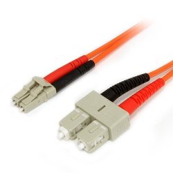 STARTECH.COM FIBLCSC2 2m Duplex MM Fiber Optic Cable LC-SC