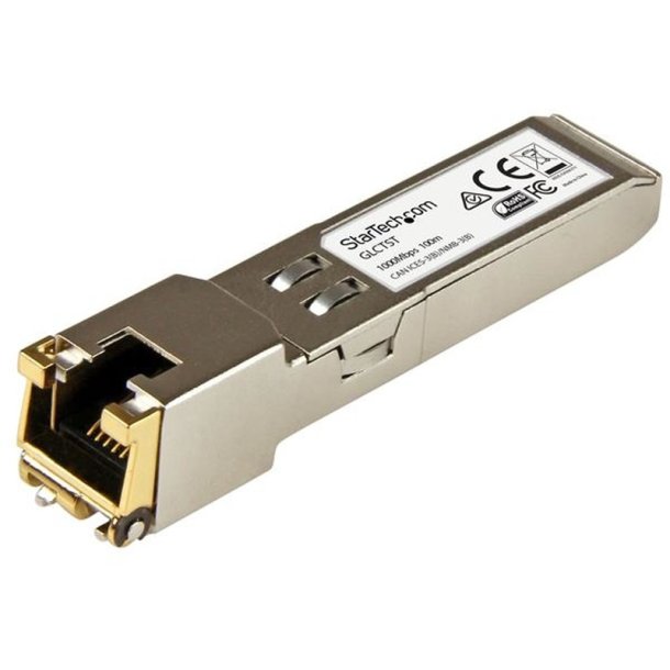 StarTech.com GLCTST - Kobber - 1000 Mbit/s - SFP - 100 m - IEEE 802.3ab