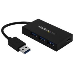 StarTech.com HB30A3A1CFB - USB 3.2 - USB 3.2 - USB 3.2 Type-C - 5000 Mbit/s - Plast - 0,07 m