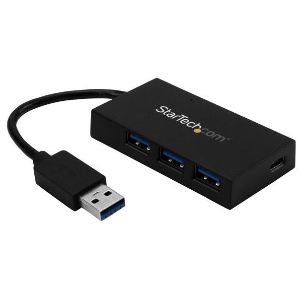 StarTech.com HB30A3A1CFB - USB 3.2 - USB 3.2 - USB 3.2 Type-C - 5000 Mbit/s - Plast - 0,07 m