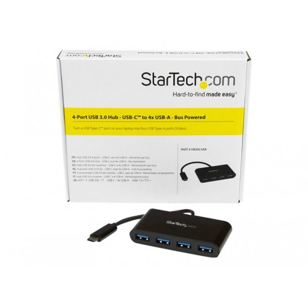 STARTECH.COM.COM - 4-Port - USB-C Hub - 4x - USB-A - 3.0