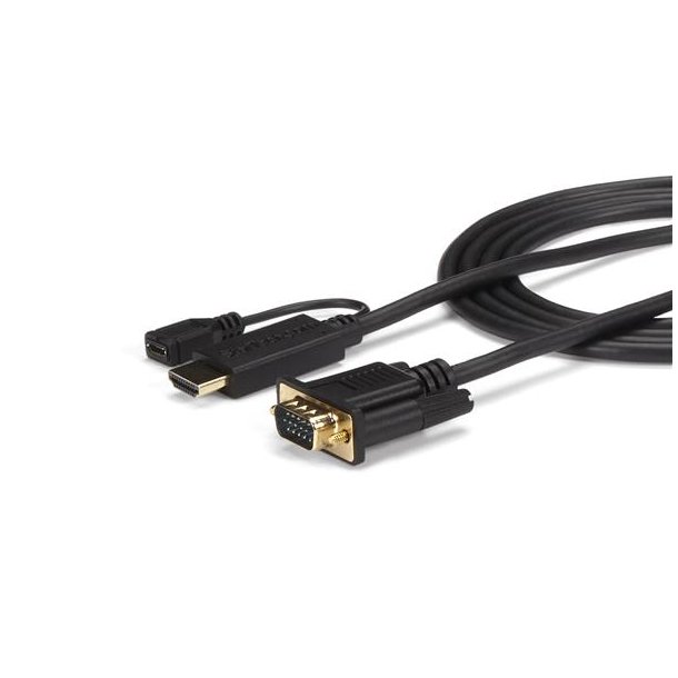 StarTech.com HD2VGAMM10 - 3 m - VGA (D-Sub) - HDMI + Micro USB/Hunstik