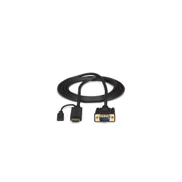 StarTech.com HD2VGAMM6 - 1,9 m - VGA (D-Sub) - HDMI + Micro USB/Hunstik
