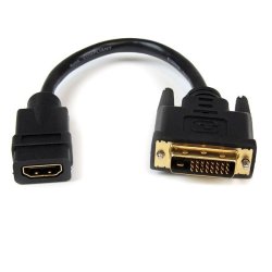 StarTech.com HDDVIFM8IN - 0,203 m - HDMI Type A - DVI-D - Hunstik - Hanstik