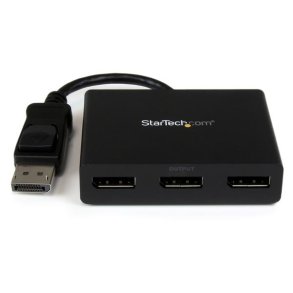 StarTech.com MSTDP123DP - DisplayPort - 3x DisplayPort - Plast - 0,19 m - FCC
