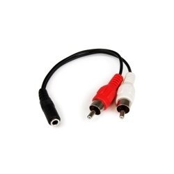 StarTech.com 0.152m 3.5mm - 2xRCA m/f - 3.5mm - 0,152 m