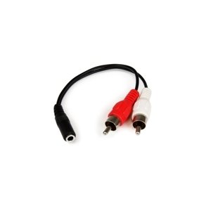 StarTech.com 0.152m 3.5mm - 2xRCA m/f - 3.5mm - 0,152 m