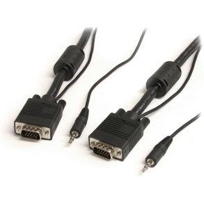 StarTech.com VGA - 3.5mm - VGA - 3.5mm - 5m - 5 m - VGA (D-Sub) - VGA (D-Sub)