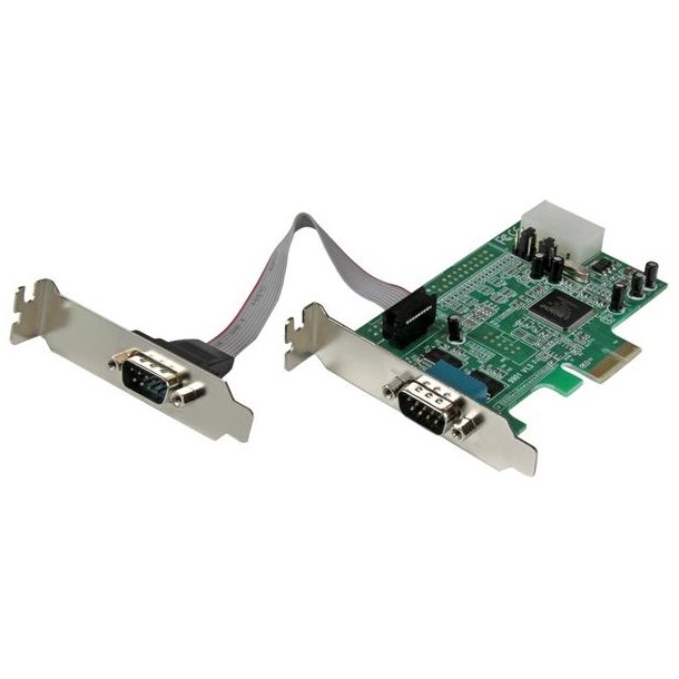 StarTech.com PEX2S553LP - PCIe - Seriel - PCIe 1.1 - RS-232 - ASIX - MCS9922CV-AA