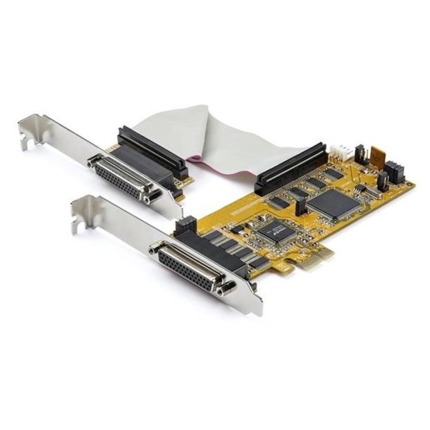 StarTech.com PEX8S1050LP - PCIe - Seriel - Fuld hjde/lav profil - RS-232 - Gul - TAA