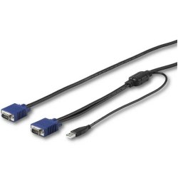 StarTech.com RKCONSUV15 - 4,6 m - USB - USB - VGA - VGA