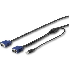 StarTech.com RKCONSUV15 - 4,6 m - USB - USB - VGA - VGA