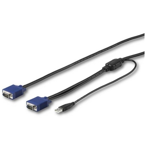 StarTech.com RKCONSUV15 - 4,6 m - USB - USB - VGA - VGA