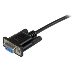 StarTech.com SCNM9FF2MBK - 2 m - DB-9 - DB-9 - Hunstik - Hunstik