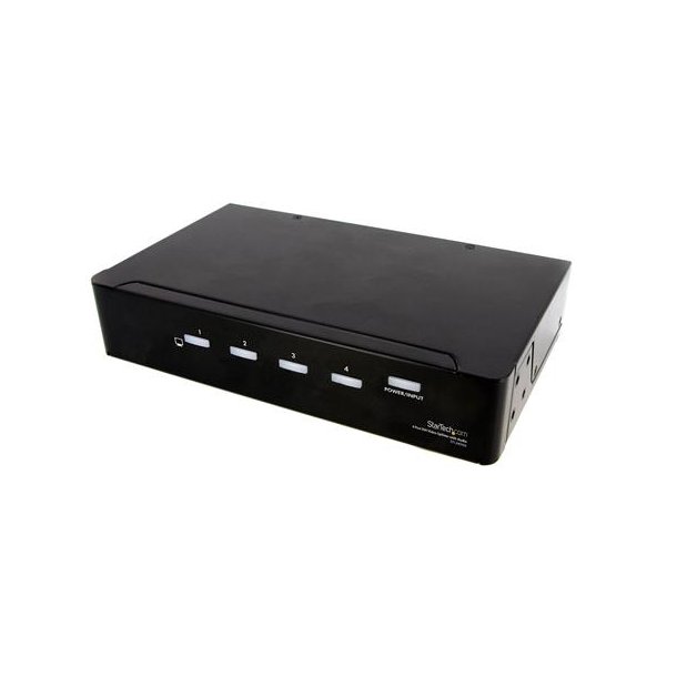 StarTech.com ST124DVIA - DVI - 4x DVI - 1920x1200 - Aluminium - 10 m