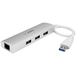 StarTech.com ST3300G3UA - Ledningsfrt - USB - Ethernet - 5000 Mbit/s