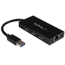 StarTech.com ST3300GU3B - Ledningsfrt - USB - Ethernet - 5000 Mbit/s