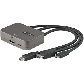 StarTech CDPHDMDP2HD videokabel adapter 27cm HDMI og USB HDMI og Mini DisplayPort og USB Type-C