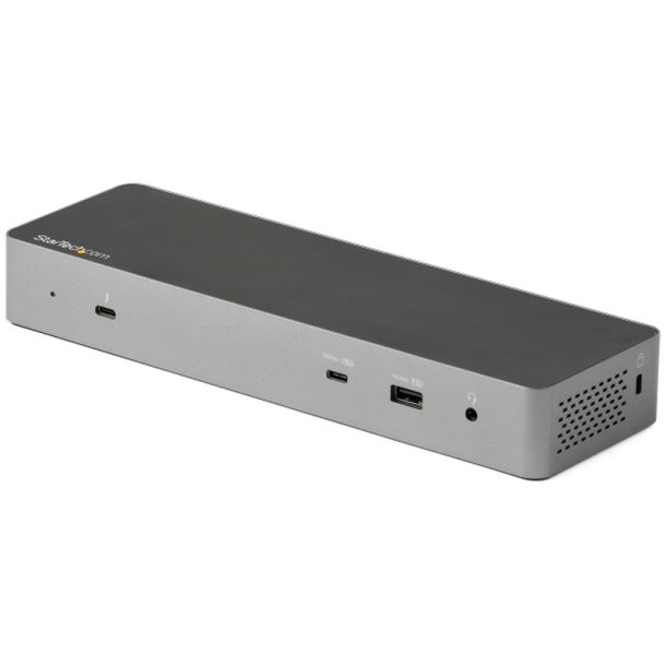 StarTech.com TB3CDK2DHUE - Ledningsfrt - Thunderbolt 3 - 96 W - 3,5 mm - 40 Gbit/sek.