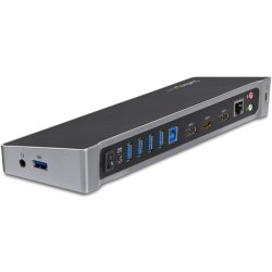 StarTech.com USB3DOCKH2DP - USB 3.2 - 3,5 mm - USB Type-A - 10,100,1000 Mbit/s