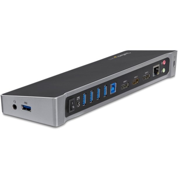 StarTech.com USB3DOCKH2DP - USB 3.2 - 3,5 mm - USB Type-A - 10,100,1000 Mbit/s