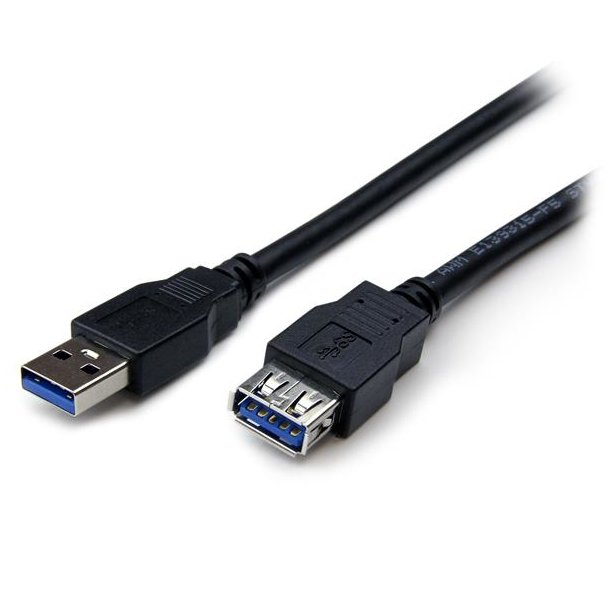 StarTech.com USB3SEXT2MBK - 2 m - USB A - USB A - USB 3.2 - 5000 Mbit/s