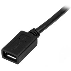 StarTech.com USBUBEXT50CM - 0,5 m - Micro-USB B - Micro-USB B - USB 2.0 - 480 Mbit/s