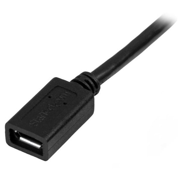 StarTech.com USBUBEXT50CM - 0,5 m - Micro-USB B - Micro-USB B - USB 2.0 - 480 Mbit/s