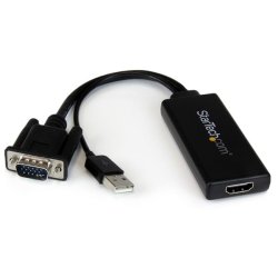 StarTech.com VGA2HDU - 1920x1080 - Micro Silicon - MS9282 - Aktiv videoomformer