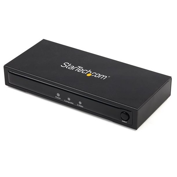 StarTech.com VID2HDCON2 - Aktiv videoomformer - Plast - 1280x720 - 720p