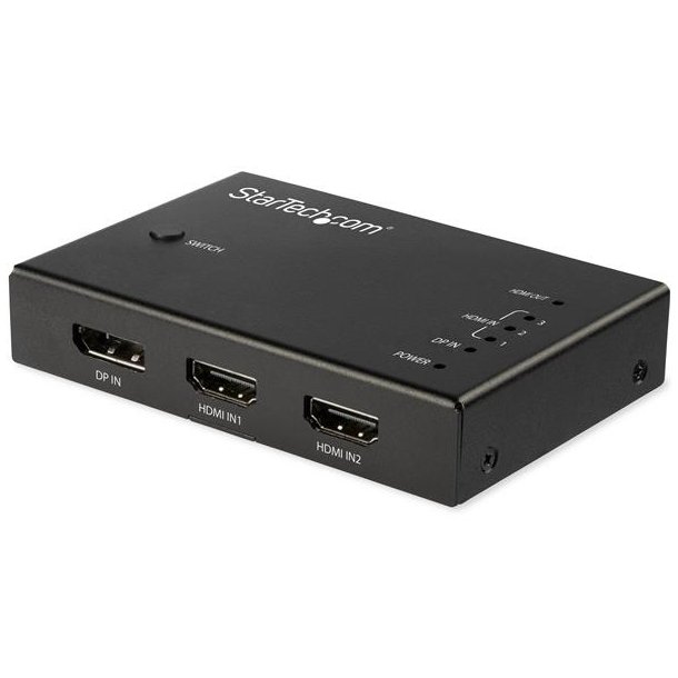 StarTech.com VS421HDDP - HDMI/DisplayPort - Metal - 4096x2160