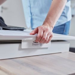 Steppie Desk riser - Justerbart mobilt hve/snkebord - Hvid