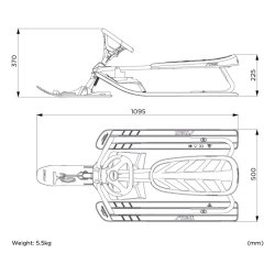 Stiga Sports k�lk med rat SnowRacer Iconic - gr�n