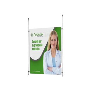 Vindues display - 1 x 70x100cm - 1,5m mgler ramme system