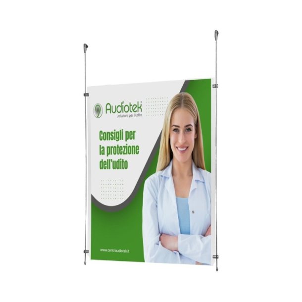 Vindues display - 1 x 70x100cm - 2m mgler ramme system