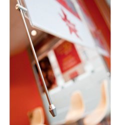 Vindues display - 1 x 70x100cm - 1,5m mgler ramme system