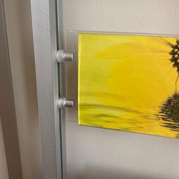 Vindues display - 10 x A4 liggende - komplet ramme Display hvid